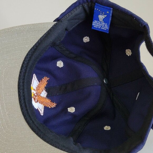 Alaska Ballcap Eagle Blue Adjustable Back Artic Circle - Picture 6 of 7